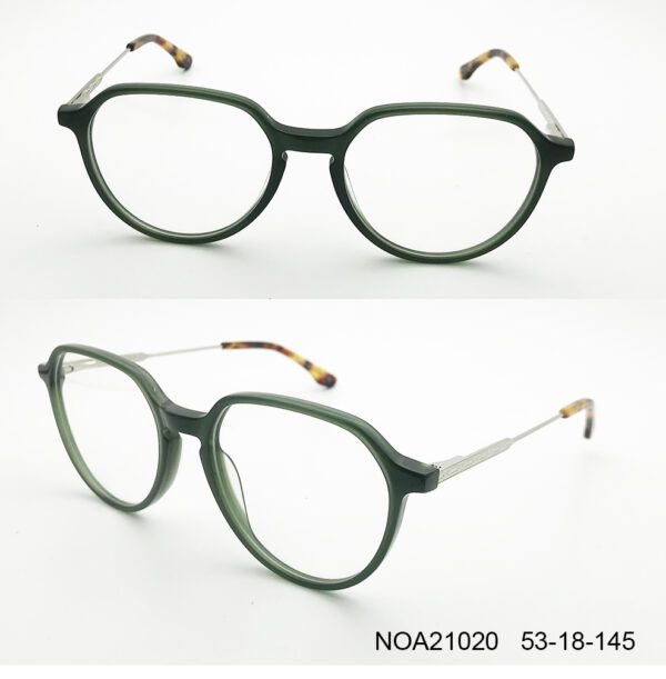 Green Jade Oval Glasses Frame NOA21020