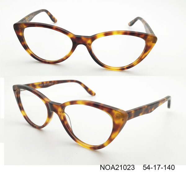 Vibrant Cat Eye Eyeglass Frames Tortoise Color NOA21023