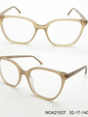 Light Brown Matrue Style Square Glasses Frames NOA21027