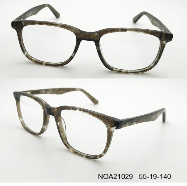 Gray Green Seaweed Soup Style Glasses Frames NOA21029