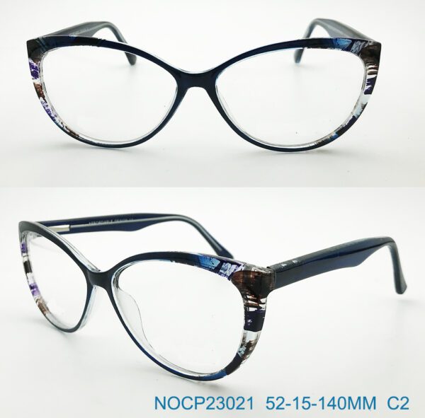 black ghost graffiti, cat-eye, women's glasses frames, model NOCP23021, CP material
