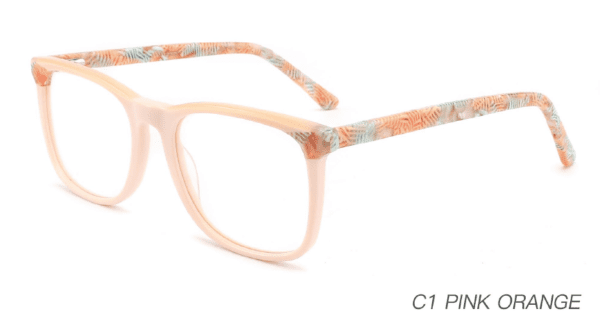 2023 Colorful Summer Glasses Frames NOA23001 C1 Pink Orange