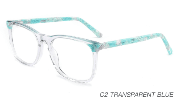 2023 Colorful Summer Glasses Frames NOA23001 C2 Transparent Blue