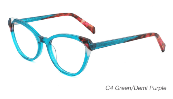 2023 Colorful Summer Glasses Frames NOA23002 C4 Green Demi Purple