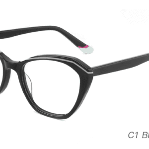 2023 Colorful Summer Glasses Frames NOA23004 C1 Black White Wholesale Sample Display