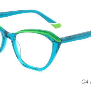 2023 Colorful Summer Glasses Frames NOA23004 C4 Blue Green Wholesale Sample Display