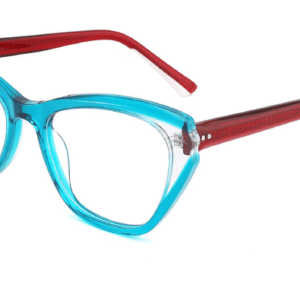 2023 Colorful Summer Glasses Frames NOA23007 C3 Blue, cat eye glasses frames, glasses wholesale in bulk, China Wenzhou Ouyuan eyewear supplier.