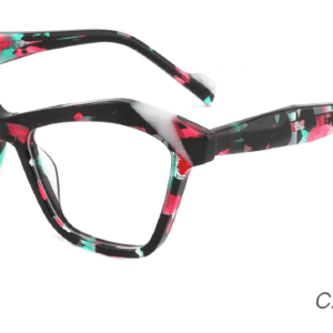 2023 Colorful Summer Glasses Frames NOA23008 C2 Demi Black, China Wenzhou Ouyuan eyewear manufacturing, eye glasses wholesale in bulk
