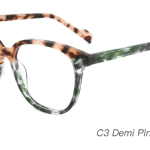 2023 Colorful Summer Glasses Frames NOA23010 C3 Demi Pink Demi Blue, China Ouyuan Eyewear, eye glasses accessory, care vision, round glasses frame, glasses wholesale in bulk