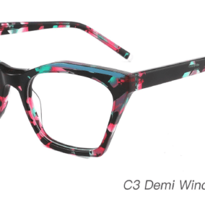 2023 Colorful Summer Glasses Frames NOA23012 C3 Demi Wine Red Green, glasses frames wholesale, China glasses supplier, eye glass accessory, care vision, cat eye