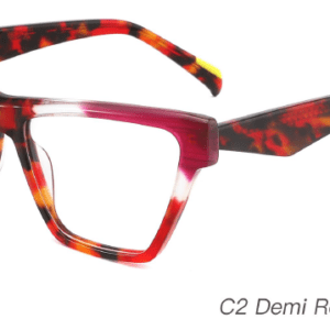 2023 Colorful Summer Glasses Frames NOA23014 C3 Striped Green Demi Yellow, China Zhejiang Wenzhou Ouyuan eyewear manufacturing, glasses frames supplier and manufacturer, care vision, eye glass accessory