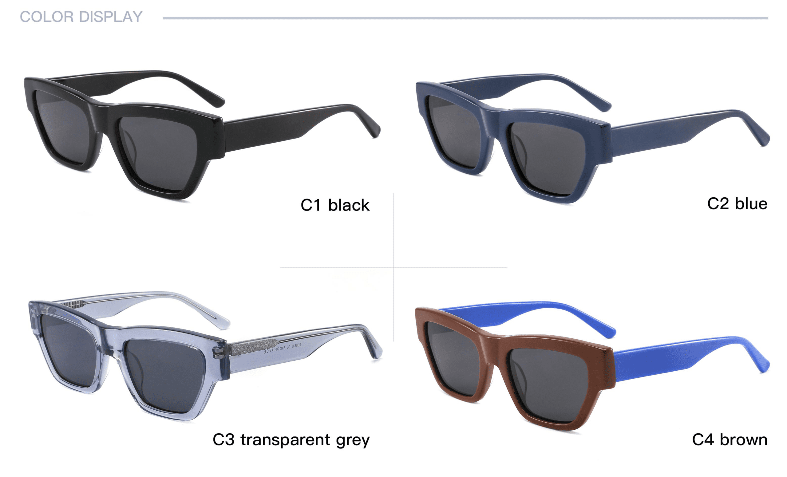 Retro-Sunglasses-Color-Display-ZD8838
