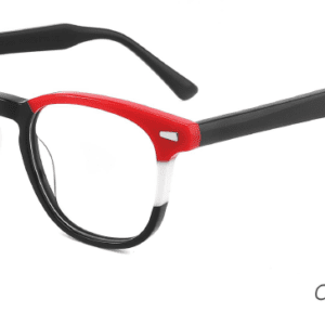 2023 Colorful Summer Glasses Frames NOA23015 C2 Black Red, China Wenzhou Ouyuan Eyewear manufacturing, glasses wholesale and supplier, eye glass accessory, care vision, OEM, ODM production model, CE, FDA international certification
