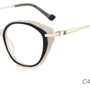 2023 Colorful Summer Glasses Frames NOA23016 C4 Black Grey Wholesale in Bulk, China glasses manufacturer and supplier, round glasses frames, eye glasses accessory, care vision, OEM, ODM production, CE, FDA international certification