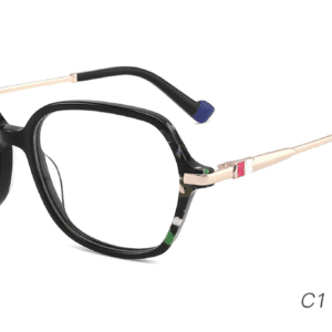 2023 Colorful Summer Glasses Frames NOA23017 C1 Black Demi, OEM,ODM production mode, CE, FDA international certification, prescription glasses, eye glass accessory, China glasses frames manufacturer and supplier and wholesaler, care vision