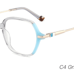 2023 Colorful Summer Glasses Frames NOA23017 C4 Gray Light Blue, OEM,ODM production mode, CE, FDA international certification, prescription glasses, eye glass accessory, China glasses frames manufacturer and supplier and wholesaler, care vision