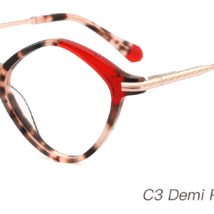 2023 Colorful Summer Glasses Frames NOA23019 C3 Demi Pink Wine Red, OEM,ODM production mode,CE, FDA international certification, prescription glasses, eye glass accessory, China glasses frames manufacturer and supplier and wholesaler, care vision