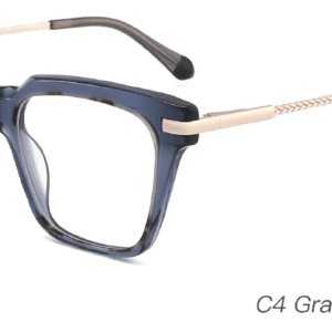 2023 Colorful Summer Glasses Frames NOA23020 C4 Gray Demi Black, OEM,ODM production mode,CE, FDA international certification, prescription glasses, eye glass accessory, China glasses frames manufacturer and supplier and wholesaler, care vision, square glasses frames