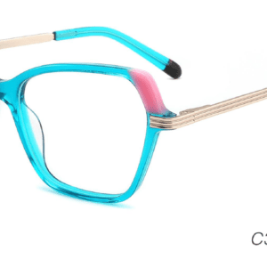 2023 Colorful Summer Glasses Frames NOA23024 C3 Green Pink, OEM,ODM production mode,CE, FDA international certification, prescription glasses, eye glass accessory, China glasses frames manufacturer and supplier and wholesaler, care vision, green glasses frames