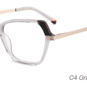 2023 Colorful Summer Glasses Frames NOA23024 C4 Gray Demi Red, OEM,ODM production mode,CE, FDA international certification, prescription glasses, eye glass accessory, China glasses frames manufacturer and supplier and wholesaler, care vision, square glasses frames