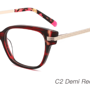 2023 Colorful Summer Glasses Frames NOA23025 C2 Demi Red Demi Pink, OEM,ODM production mode,CE, FDA international certification, prescription glasses, eye glass accessory, China glasses frames manufacturer and supplier and wholesaler, care vision, oval glasses frames
