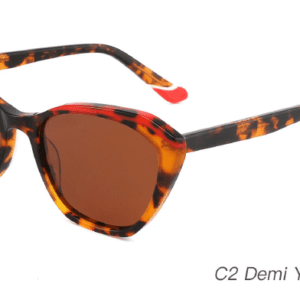 2023 Colorful Summer Sunglasses AS00003 C2 Demi Yellow Red, wholesale 100% UV protection sunglasses, cat eye sunglasses wholesale, sunglasses sale by bulk, fashion sunglasses accessories, designer sunglasses