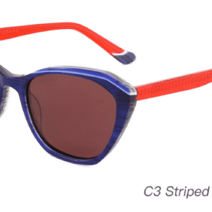 2023 Colorful Summer Sunglasses AS00003 C3 Striped Blue White, wholesale 100% UV protection sunglasses, cat eye sunglasses wholesale, sunglasses sale by bulk, fashion sunglasses accessories, designer sunglasses