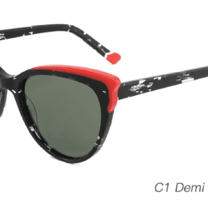 2023 Colorful Summer Sunglasses AS00005 C1 Demi Black Red, wholesale fashion sunglasses China, China sunglasses manufacturer and wholesaler and supplier, wholesale vintage sunglasses, fashion sunglasses accessories, cat eye sunglasses supplier