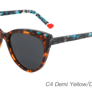 2023 Colorful Summer Sunglasses AS00005 C4 Demi Yellow Demi Green, wholesale fashion sunglasses China, China sunglasses manufacturer and wholesaler and supplier, wholesale vintage sunglasses, fashion sunglasses accessories, cat eye sunglasses supplier