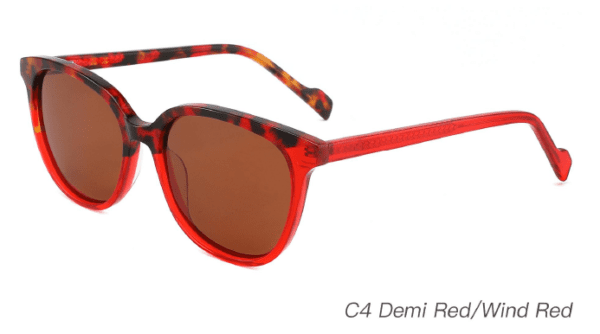2023 Colorful Summer Sunglasses AS00009 C4 Demi Red Burgundy, bulk sunglasses cheap, China Zhejinag Wenzhou sunglasses manufacturer and supplier, UV protection sunglasses, sunglasses accessories, round sunglasses wholesale