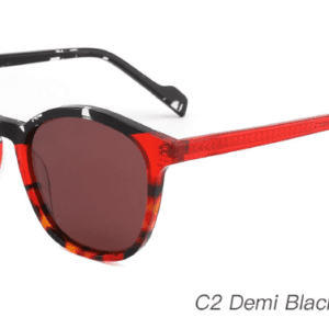 2023 Colorful Summer Sunglasses AS00010 C2 Demi Black Burgundy, wholesale polarized sunglasses, sunglasses accessories, round sunglasses, clear temple sunglasses, China Zhejiang Wenzhou sunglasses manufacturer and supplier and wholesaler, master design, fashion sunglasses bulk wholesale