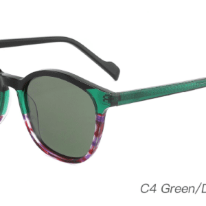 2023 Colorful Summer Sunglasses AS00010 C4 Green Clear Purple, wholesale polarized sunglasses, sunglasses accessories, round sunglasses, clear temple sunglasses, China Zhejiang Wenzhou sunglasses manufacturer and supplier and wholesaler, master design, fashion sunglasses bulk wholesale