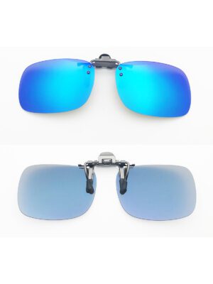 Light-weigh Flip Up Driving Clip-on sunglasses, China Zhejiang Wenzhou glasses supplier and factory, vision care, 100% UV protection, glasses accessories, square clip on