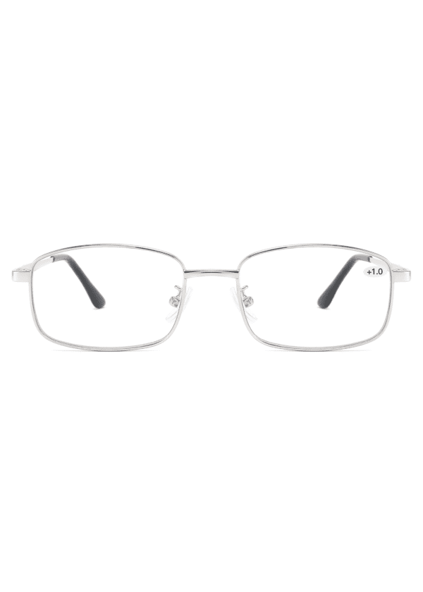 Bulk Wholesale Ultra-thin AR Coated Reading Glasses RG8112 for Men Front Product Display, China reading glasses manufacturer and supplier, silver reading glasses, eye glass accessories, care vision, computer glasses