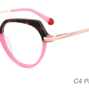 2023 Colorful Summer Glasses Frames NOA23021 C4 Pink Demi Red, OEM,ODM production mode,CE, FDA international certification, prescription glasses, eye glass accessory, China glasses frames manufacturer and supplier and wholesaler, care vision, oval glasses frames