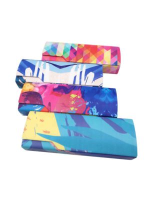 China Colorful Doodle Glasses Case, Zhejiang Wenzhou glasses case manufacturer and supplier and distributor, PU material, stainless steel, glasses accessories, care vision, hard shell box
