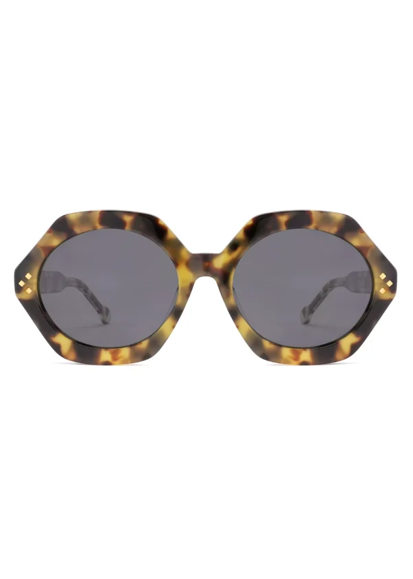 Trendy Sunglasses Wholesale Geometric, UV protection sunglasses, low-cost sunglasses,acetate sunglasses, tortoise, geometric, rivets