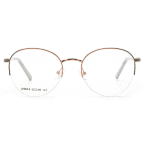 UV-activated Color Changing Glasses Frames, China Zhejiang Wenzhou manufacturing, half-rim, stainless steel, glasses wholesale