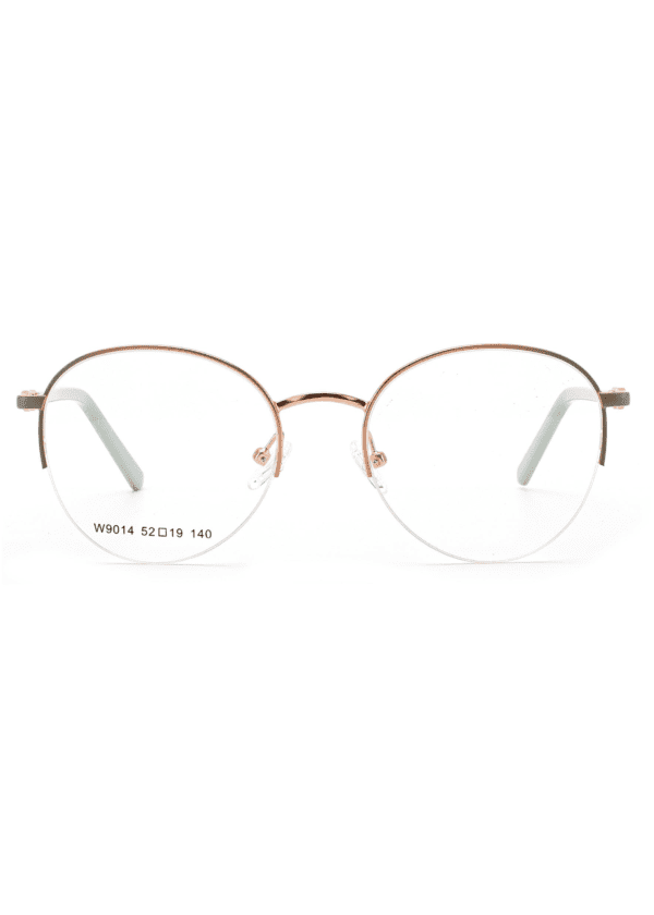 UV-activated Color Changing Glasses Frames, China Zhejiang Wenzhou manufacturing, half-rim, stainless steel, glasses wholesale
