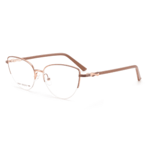 wholesale color changing glasses frames, cat eye glasses frames, UV-activated, glasses accessories, China glasses supplier, rose gold, side display
