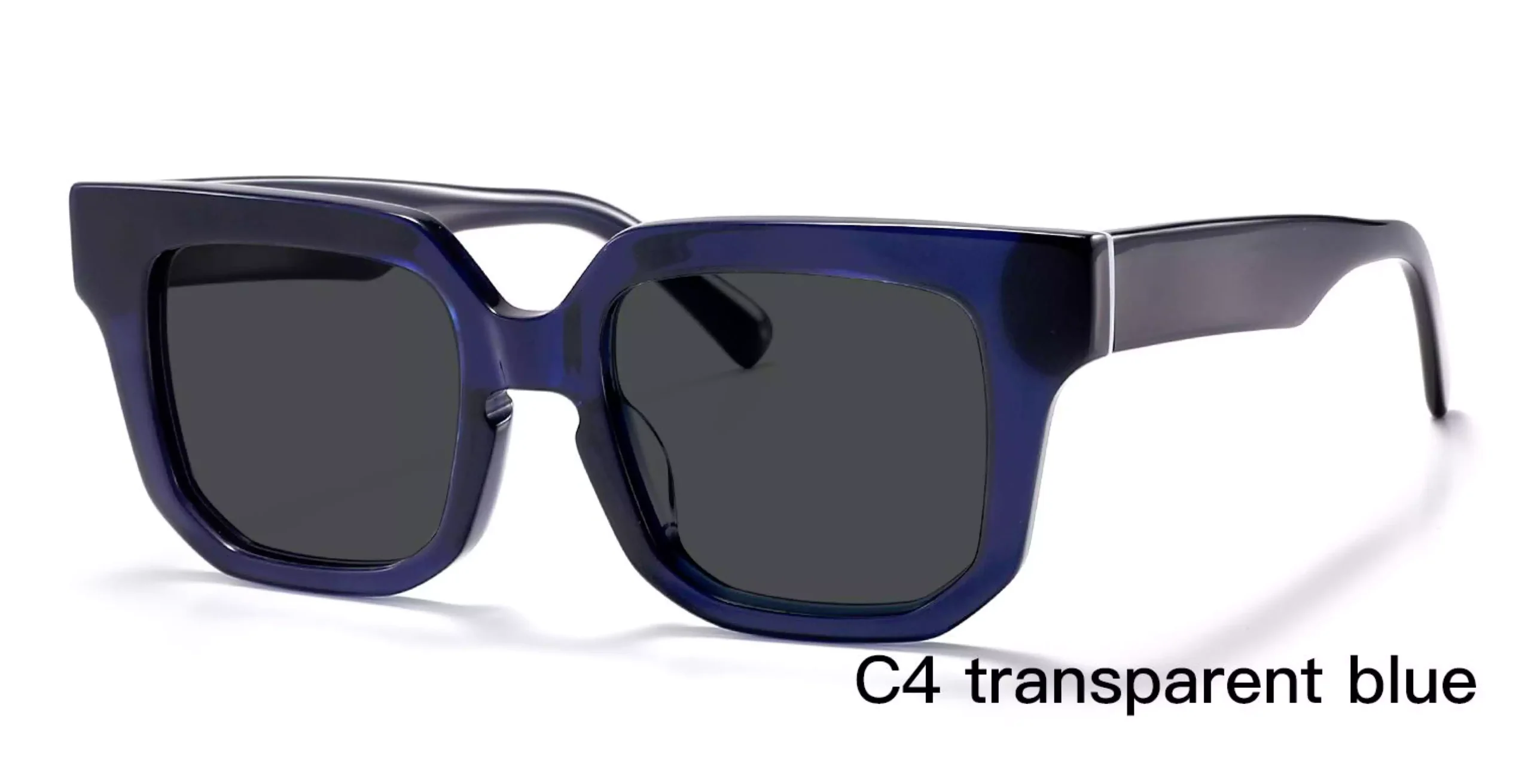 Wholesale Vintage Sunglasses, Transparent Blue, care vision, low-cost sunglasses, retro, vintage, acetate sunglasses, made in Wenzhou, Zhejiang, China