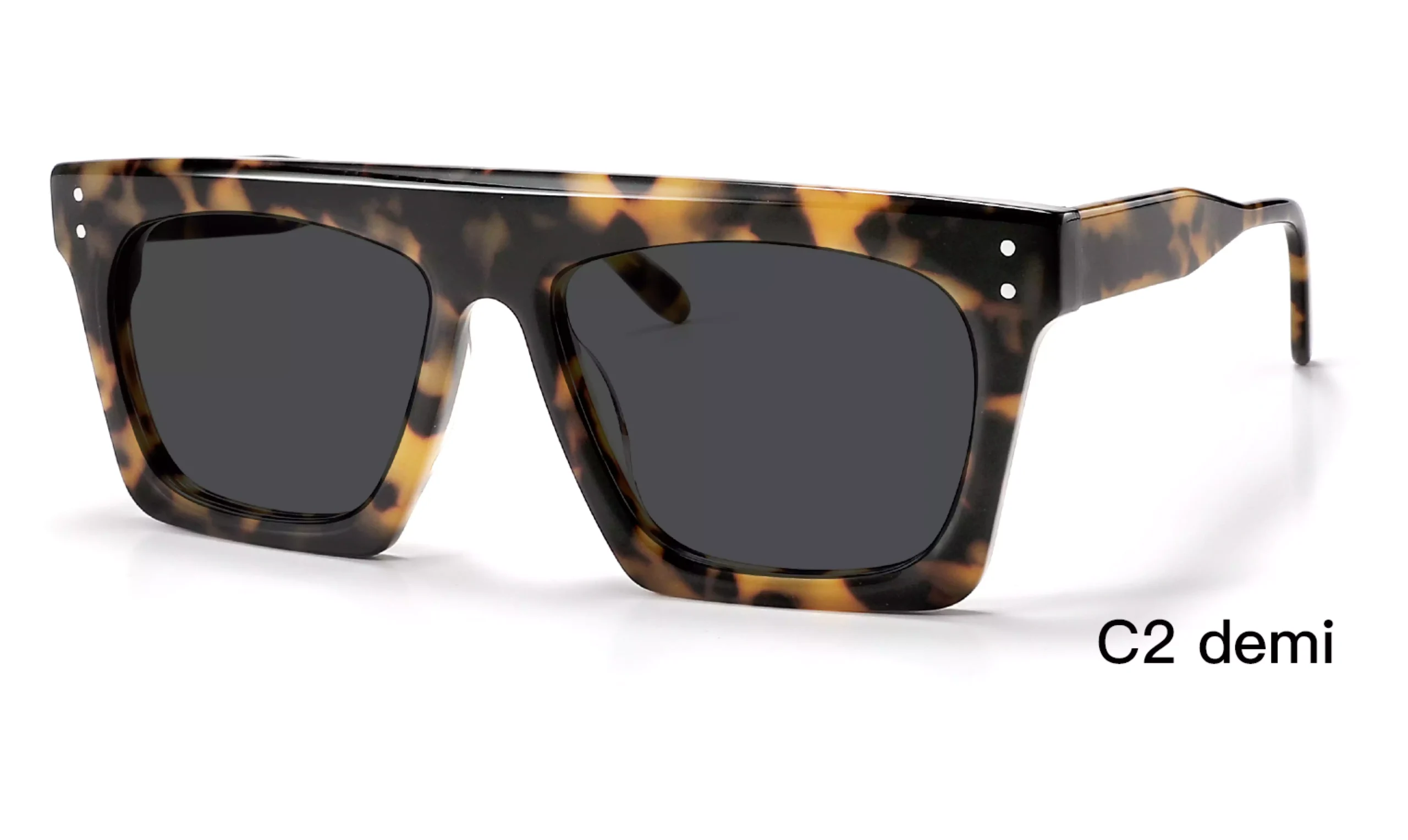 wholesale acetate sunglasses, acetate, hipster, round rivets, tortoise, made in Wenzhou Zhejiang China