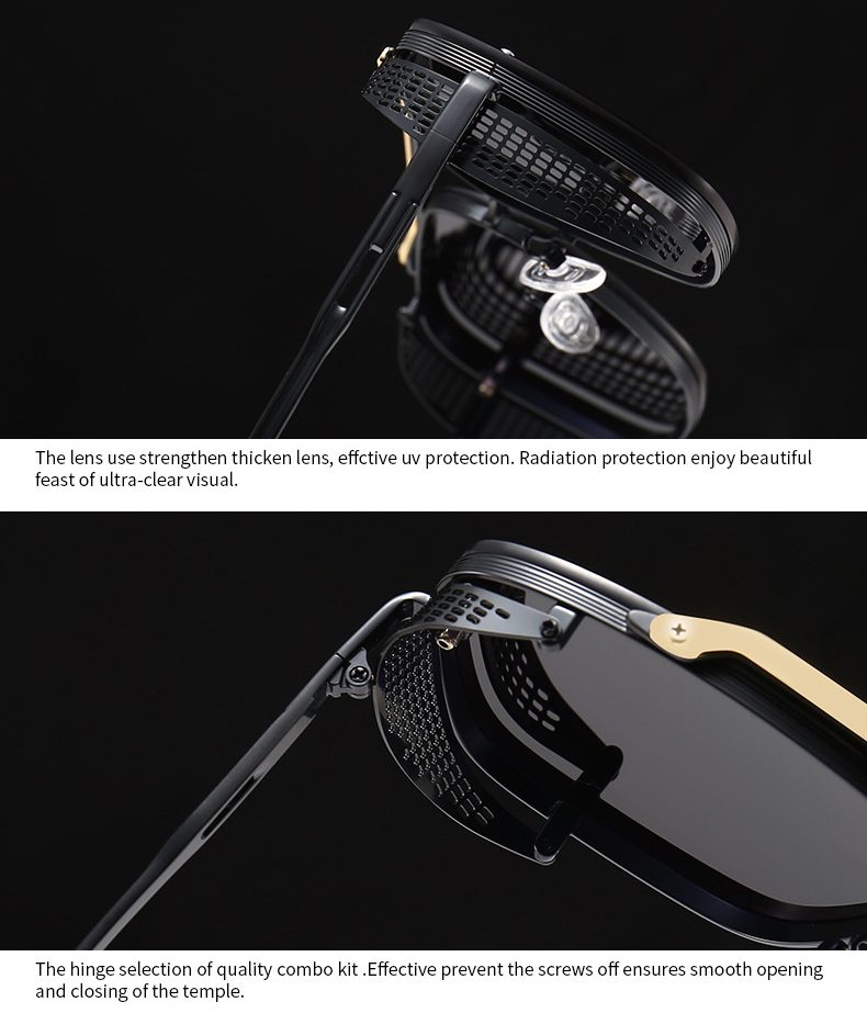 Sunglasses SS00001, side dust mesh,end pieces,hinge, screw,temple