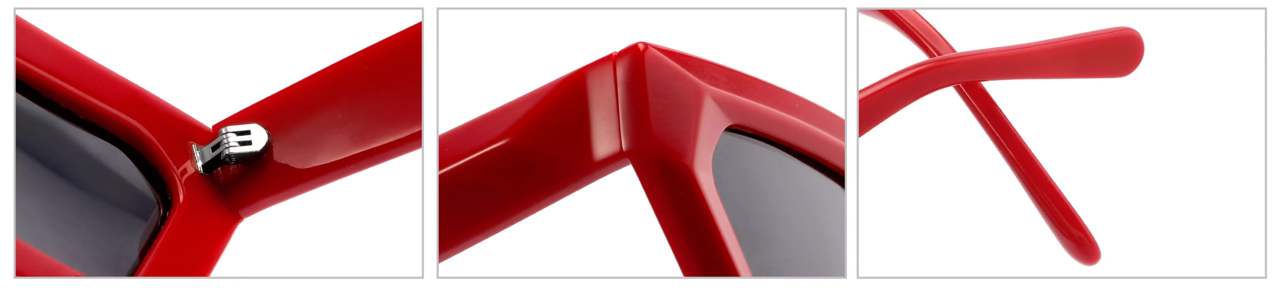 Sunglasses YD1241T Detail Shooting, include hinge, end pieces, temples tips