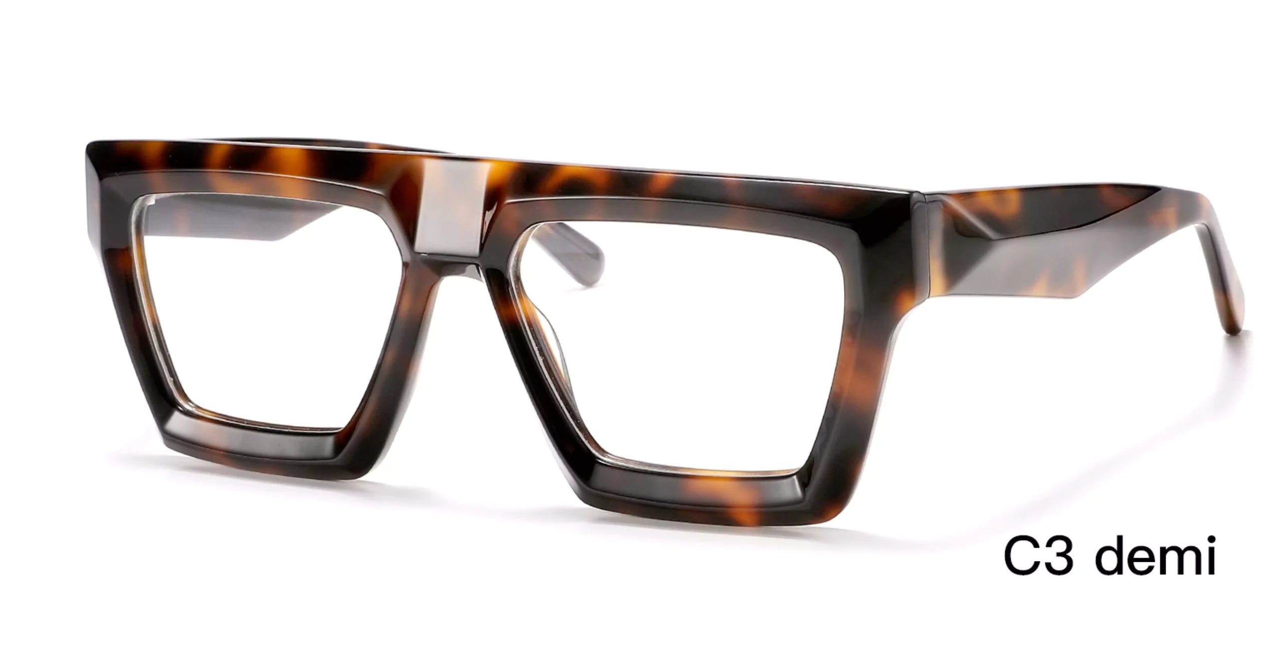 demi glasses frame, tortoise, wholesale, stereoscopic replica eyeglasses, for opticians, made in China