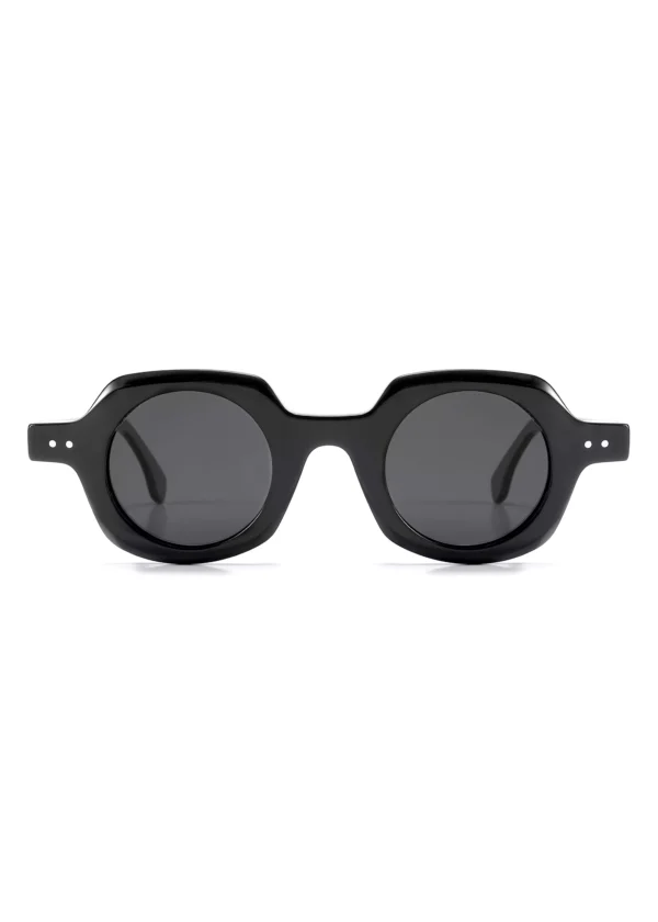 wholesale sunglasses, suitable for women, thick rimmed, round rivets, round lens