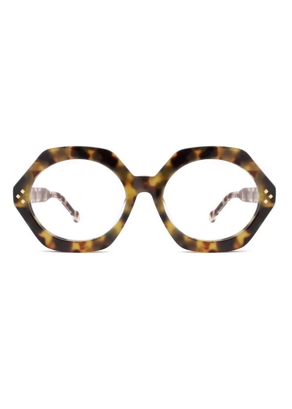 geometric, frames, women's glasses, acetate, diamond rivets, China, China Eyeglasses Factory