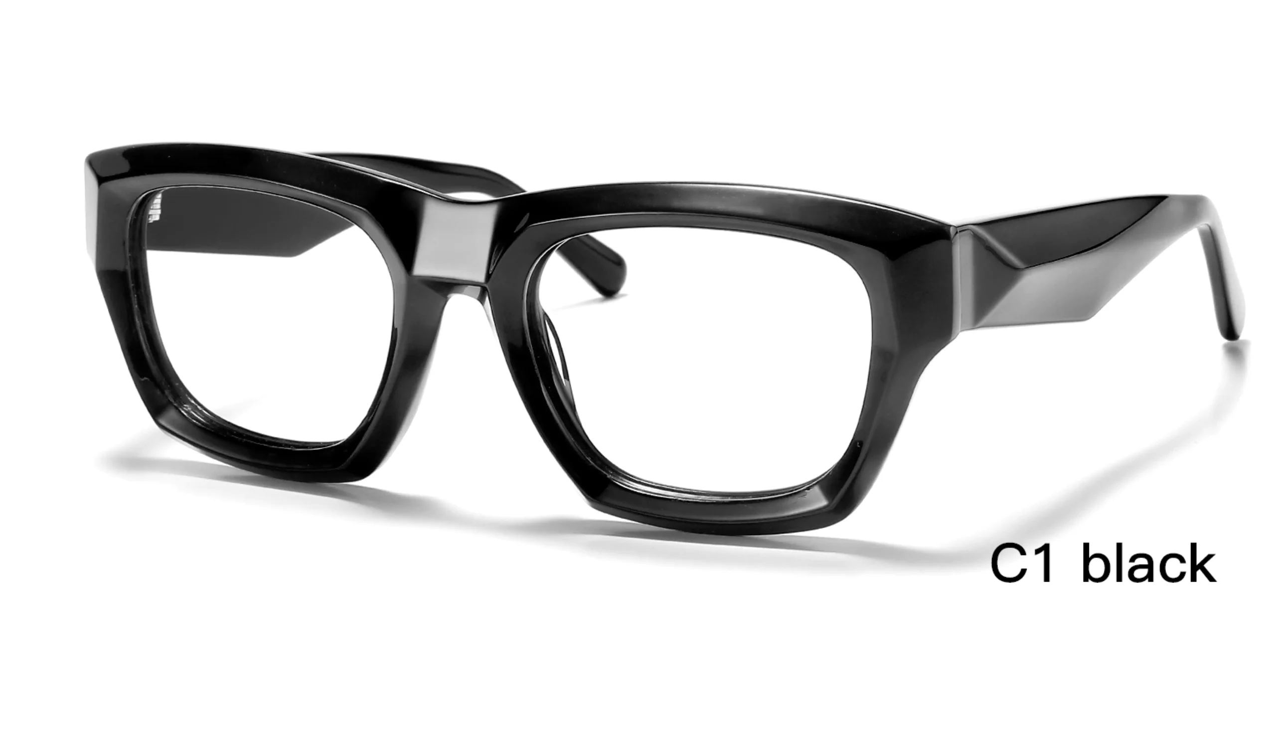 wholesale unisex frames, black, replica eyeglass, thick rimmed, made in China, acetate