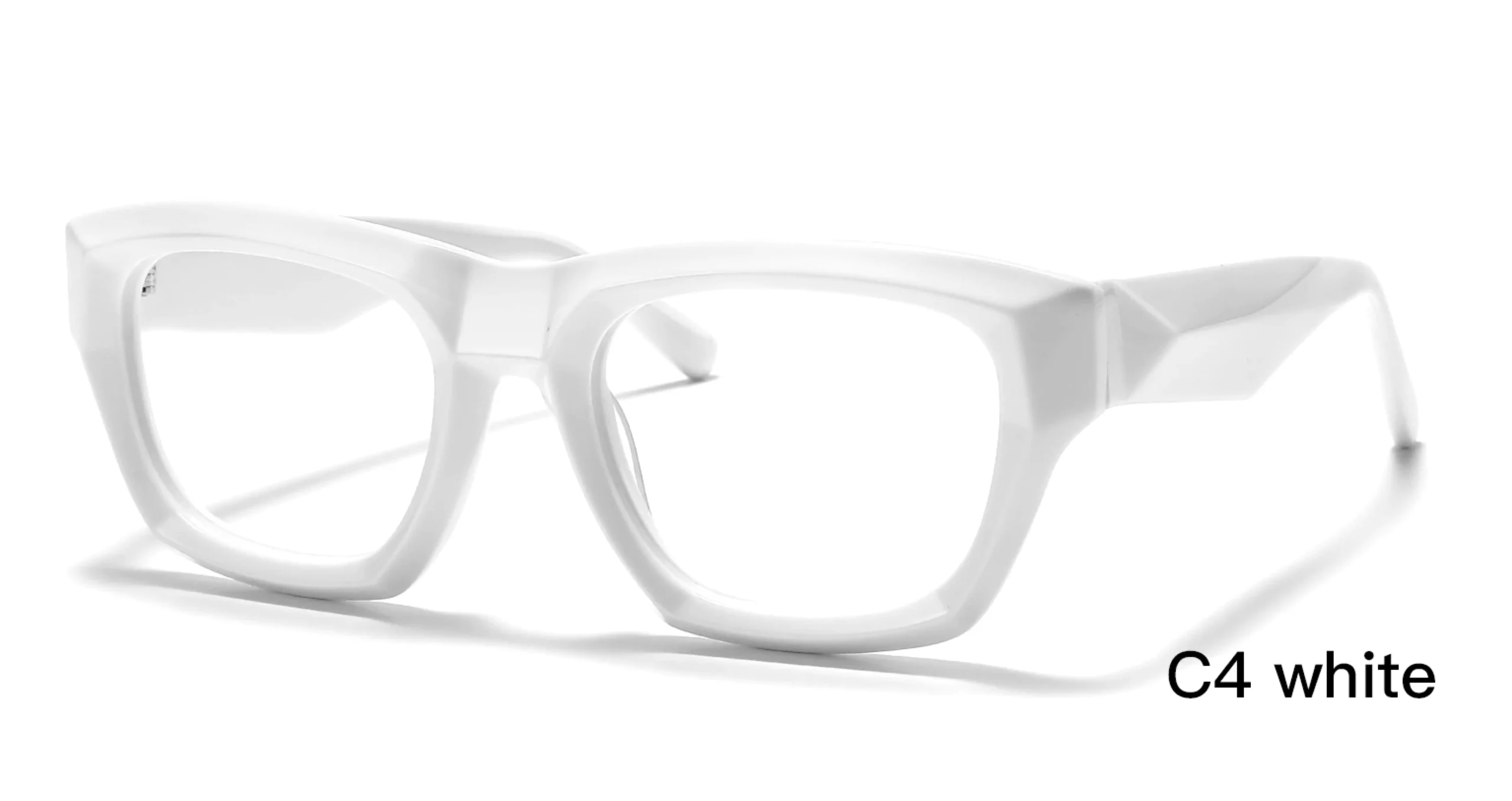 white unisex replica frame, wholesale glasses frame, stereoscopic frame, acetate, for opticians, made in China