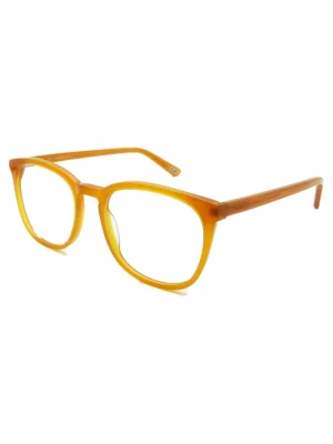 wholesale round eyeglasses frame, acetate, saffron color, unisex, metal wire core